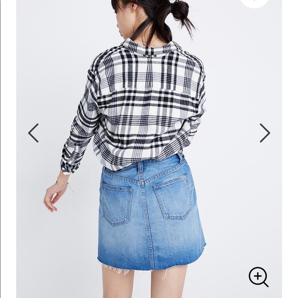Madewell denim frisco skirt size 26 - Picture 3 of 7